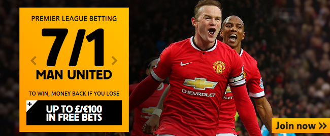 Betfair Man United 7 to 1 Arsenal 7 to 1 Offer