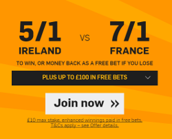 Betfair Ireland v France offer