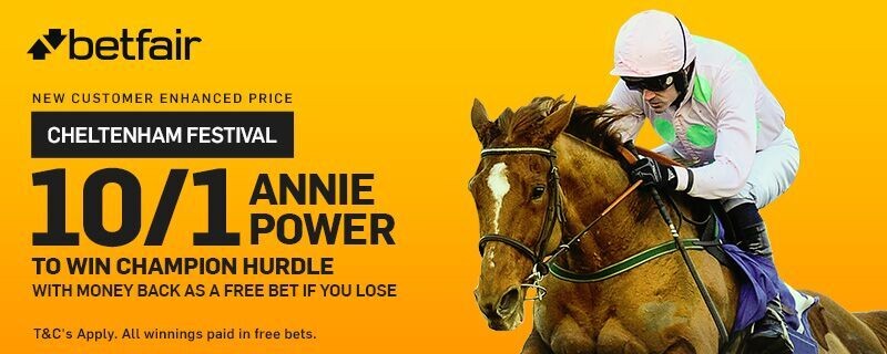 Betfair 10/1 Annie Power Enhanced Odds Offer Champion Hurdle